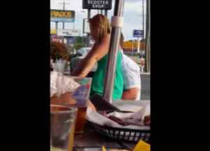 Couple fucking in public