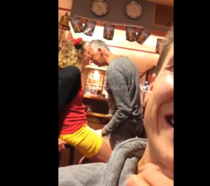 masturbating in the bar