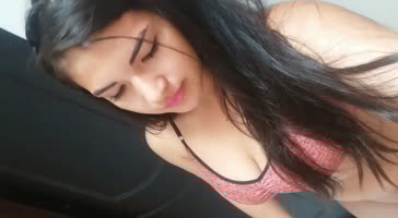 Beautiful young girl is recorded touching her pussy