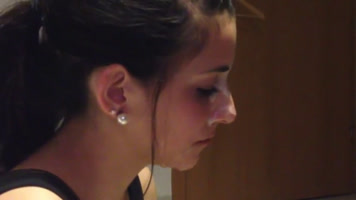 Fuerte facial a mi novia la puta